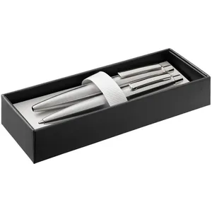 Набор из механического карандаша и ручки Poetica, серебристый заказать онлайн со своим дизайном в РПК КБ с доставкой и скидками