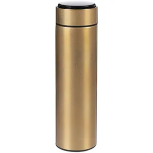 Смарт-бутылка с заменяемой батарейкой Long Therm, золотистая заказать онлайн со своим дизайном в РПК КБ с доставкой и скидками
