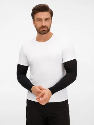 Рукава спортивные Flexor, черные заказать онлайн со своим дизайном в РПК КБ с доставкой и скидками