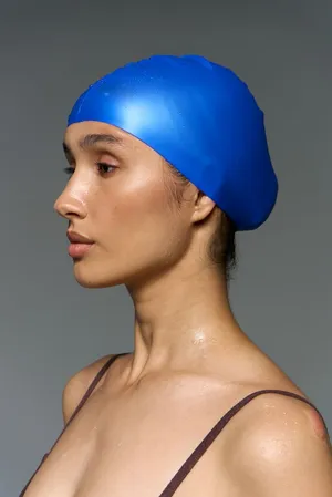 Шапочка для плавания Aquasana, синяя заказать онлайн со своим дизайном в РПК КБ с доставкой и скидками