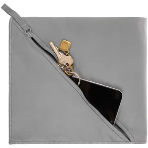 Полотенце спортивное Hard Work, серое заказать онлайн со своим дизайном в РПК КБ с доставкой и скидками