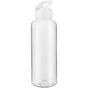 Бутылка для воды Plaske, прозрачная с белой крышкой заказать онлайн со своим дизайном в РПК КБ с доставкой и скидками