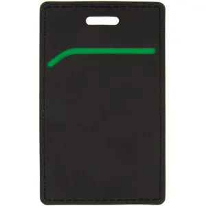Чехол для пропуска Multimo, черный с зеленым заказать онлайн со своим дизайном в РПК КБ с доставкой и скидками