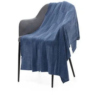 Плед Rombus, синий меланж (джинс) заказать онлайн со своим дизайном в РПК КБ с доставкой и скидками