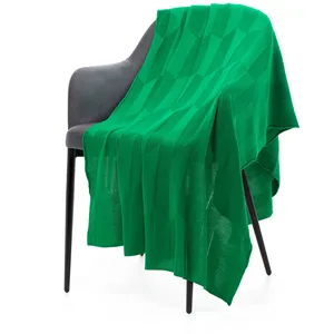 Плед Rombus, зеленый заказать онлайн со своим дизайном в РПК КБ с доставкой и скидками