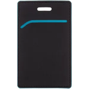 Чехол для пропуска Multimo, черный с бирюзовым заказать онлайн со своим дизайном в РПК КБ с доставкой и скидками