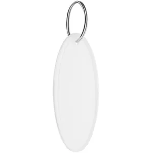 Брелок «Овал», белый заказать онлайн со своим дизайном в РПК КБ с доставкой и скидками