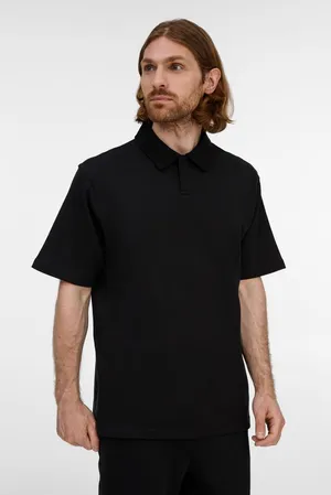 Рубашка поло унисекс Tiimi, черная заказать онлайн со своим дизайном в РПК КБ с доставкой и скидками