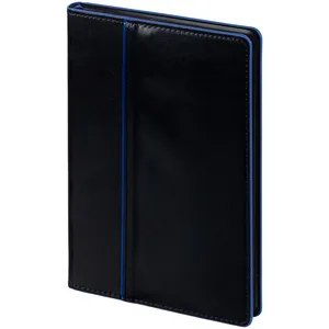 Ежедневник Alanis, недатированный, черный с синим заказать онлайн со своим дизайном в РПК КБ с доставкой и скидками