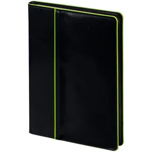 Ежедневник Alanis, недатированный, черный с зеленым заказать онлайн со своим дизайном в РПК КБ с доставкой и скидками