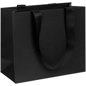 Пакет бумажный Manilla S, черный заказать онлайн со своим дизайном в РПК КБ с доставкой и скидками