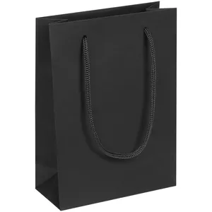Пакет бумажный Vid S, черный заказать онлайн со своим дизайном в РПК КБ с доставкой и скидками