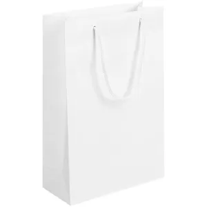 Пакет бумажный Plat M, белый заказать онлайн со своим дизайном в РПК КБ с доставкой и скидками