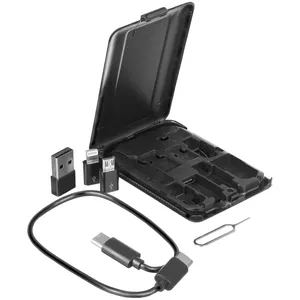 Органайзер с беспроводной зарядкой и набором адаптеров Octopod, черный заказать онлайн со своим дизайном в РПК КБ с доставкой и скидками