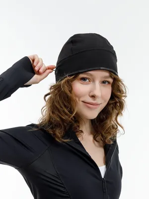 Спортивная шапка утепленная Jogge, черная заказать онлайн со своим дизайном в РПК КБ с доставкой и скидками