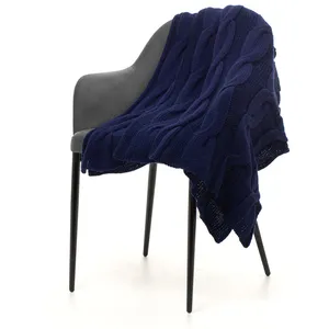 Плед Snefald, темно-синий заказать онлайн со своим дизайном в РПК КБ с доставкой и скидками