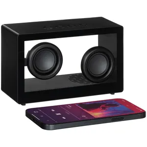 Bluetooth-колонка со светомузыкой Sensofonic, черная заказать онлайн со своим дизайном в РПК КБ с доставкой и скидками