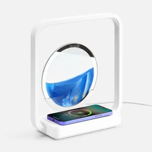 Интерьерный светильник с беспроводной зарядкой Sandflow, белый заказать онлайн со своим дизайном в РПК КБ с доставкой и скидками