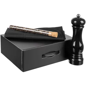 Набор Gambit с мельницей и фартуком, черный заказать онлайн со своим дизайном в РПК КБ с доставкой и скидками