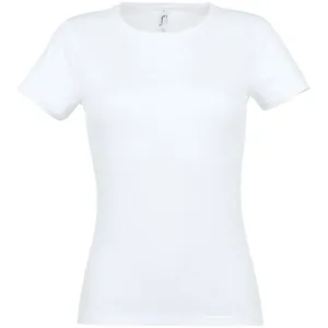 Футболка женская Miss 150, белая заказать онлайн со своим дизайном в РПК КБ с доставкой и скидками