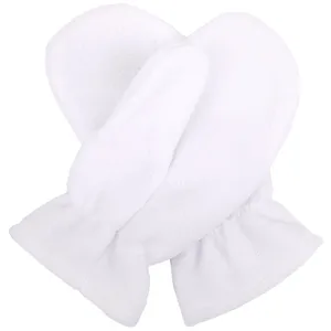 Варежки Fleecy, белые заказать онлайн со своим дизайном в РПК КБ с доставкой и скидками