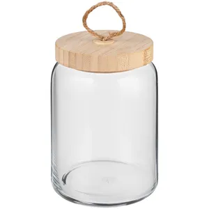 Банка с бамбуковой крышкой Woody M заказать онлайн со своим дизайном в РПК КБ с доставкой и скидками