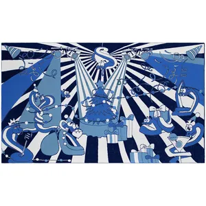 Плед Snake Your Body, синий заказать онлайн со своим дизайном в РПК КБ с доставкой и скидками