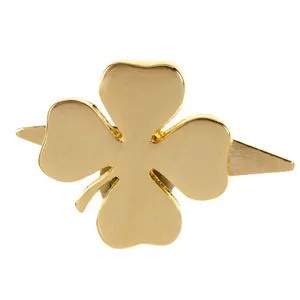 Шильдик «Счастливый клевер», золотистый заказать онлайн со своим дизайном в РПК КБ с доставкой и скидками