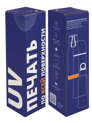 Коробка для термоса Inside с печатью на заказ заказать онлайн со своим дизайном в РПК КБ с доставкой и скидками