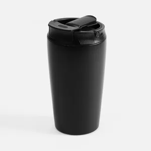 Термостакан с двумя поильниками Duetta, черный заказать онлайн со своим дизайном в РПК КБ с доставкой и скидками