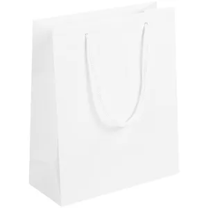 Пакет бумажный Vid M, белый заказать онлайн со своим дизайном в РПК КБ с доставкой и скидками