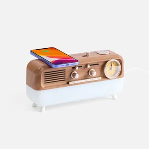 Bluetooth-колонка с беспроводной зарядкой, часами и подсветкой Multiverse, ver.2 заказать онлайн со своим дизайном в РПК КБ с доставкой и скидками