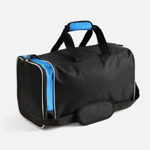 Спортивная сумка Fitnext, черная с синим заказать онлайн со своим дизайном в РПК КБ с доставкой и скидками