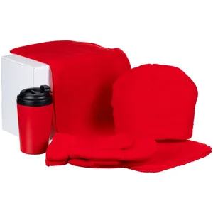 Набор Fleecy с термостаканом, красный заказать онлайн со своим дизайном в РПК КБ с доставкой и скидками