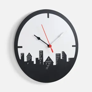 Часы «Города», черные заказать онлайн со своим дизайном в РПК КБ с доставкой и скидками