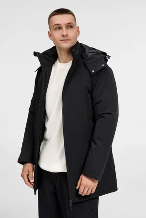 Куртка-парка унисекс Sfera, черная заказать онлайн со своим дизайном в РПК КБ с доставкой и скидками