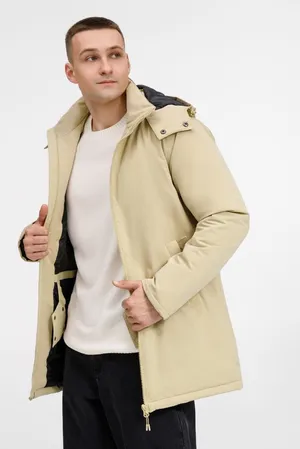 Куртка-парка унисекс Sfera, бежевая заказать онлайн со своим дизайном в РПК КБ с доставкой и скидками