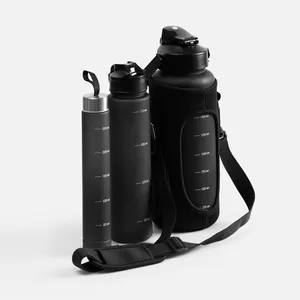 Набор спортивных бутылок Aquapack, черный заказать онлайн со своим дизайном в РПК КБ с доставкой и скидками