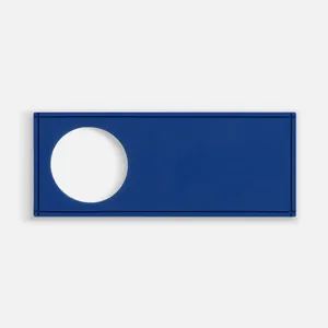 Лейбл из ПВХ с вырубкой «Круг», синий заказать онлайн со своим дизайном в РПК КБ с доставкой и скидками