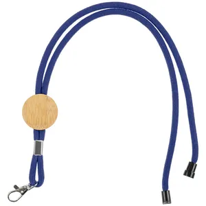 Шнурок для бейджа Tube Wood, синий заказать онлайн со своим дизайном в РПК КБ с доставкой и скидками