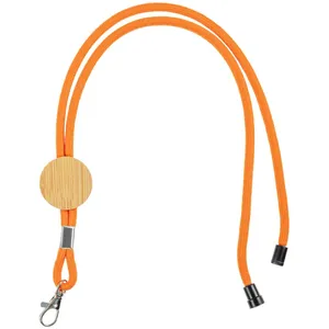 Шнурок для бейджа Tube Wood, оранжевый заказать онлайн со своим дизайном в РПК КБ с доставкой и скидками