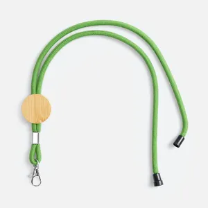 Шнурок для бейджа Tube Wood, зеленый заказать онлайн со своим дизайном в РПК КБ с доставкой и скидками