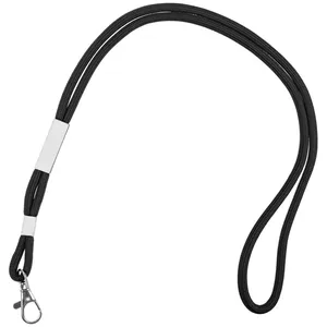 Шнурок для бейджа Tube Metal, черный заказать онлайн со своим дизайном в РПК КБ с доставкой и скидками