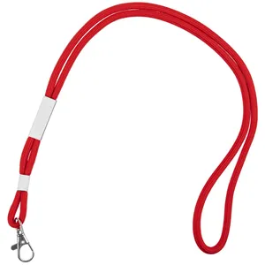 Шнурок для бейджа Tube Metal, красный заказать онлайн со своим дизайном в РПК КБ с доставкой и скидками