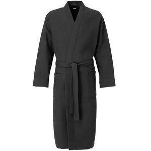 Халат вафельный Kimono, черный заказать онлайн со своим дизайном в РПК КБ с доставкой и скидками