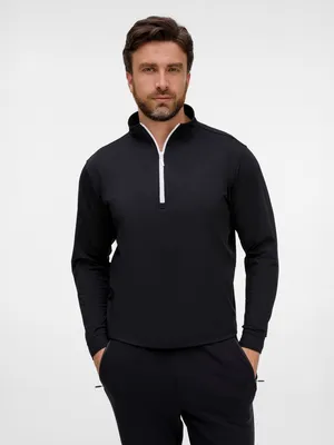 Заказать Свитшот на молнии из бифлекса Morfiss, черный, размер XL/XXL с доставкой и скидками
