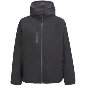 Куртка софтшелл с капюшоном мужская Falcon Men, черная заказать онлайн со своим дизайном в РПК КБ с доставкой и скидками