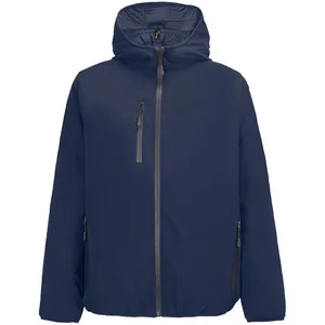 Куртка софтшелл с капюшоном мужская Falcon Men, синяя заказать онлайн со своим дизайном в РПК КБ с доставкой и скидками