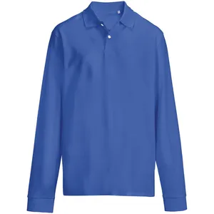 Рубашка поло унисекс с длинным рукавом Pacific LSL, ярко-синяя (royal) заказать онлайн со своим дизайном в РПК КБ с доставкой и скидками
