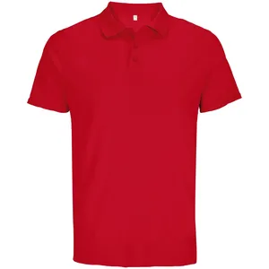 Рубашка поло унисекс Pitcher, красная заказать онлайн со своим дизайном в РПК КБ с доставкой и скидками